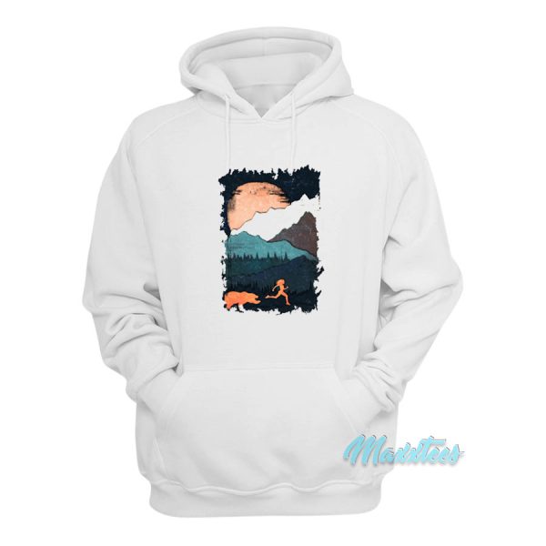 Angry Running Bear Hoodie