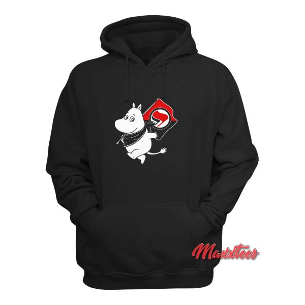 Antifa Moomin Anti Fascist Hoodie