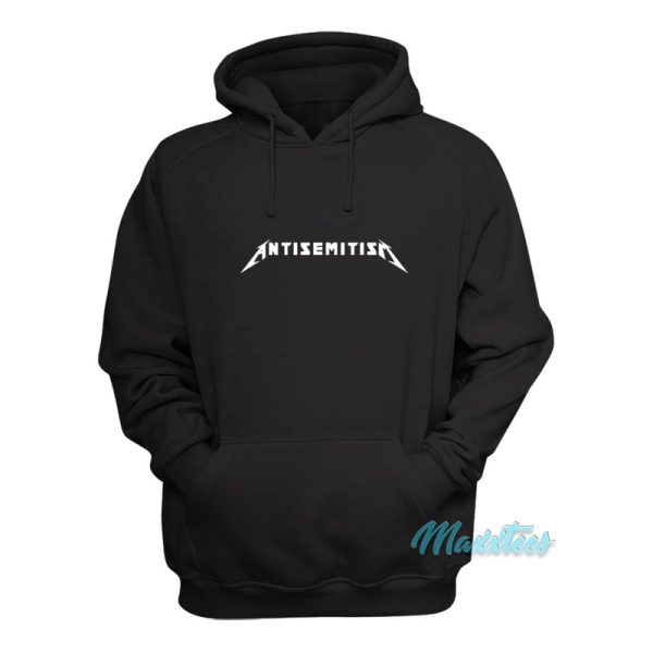 Antisemitism Metallica Logo Parody Hoodie