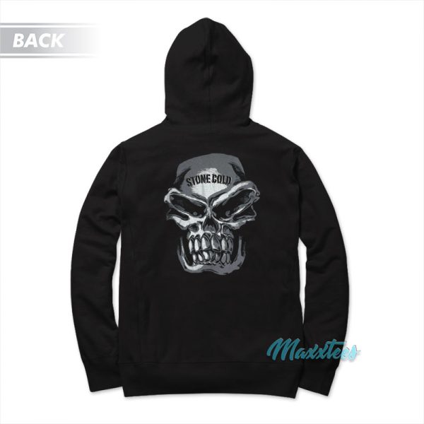 Arrive Raise Hell Leave Stone Cold Skull Hoodie