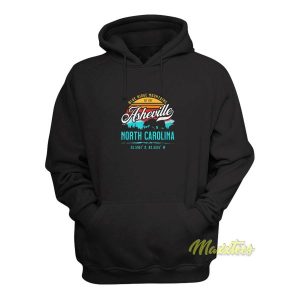 Asheville North Carolina Retro Blue Hoodie 1 Asheville North Carolina Retro Blue Hoodie 2
