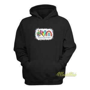 Autism Peace Love Teach Hoodie 1