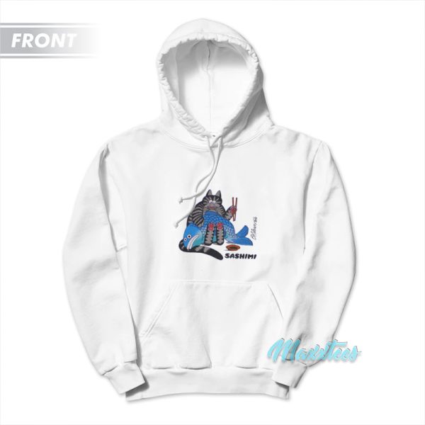 B Kliban Cat Hawaii Sashimi Hoodie