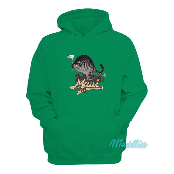 B Kliban Cat Maui Wowie Marijuana Hoodie