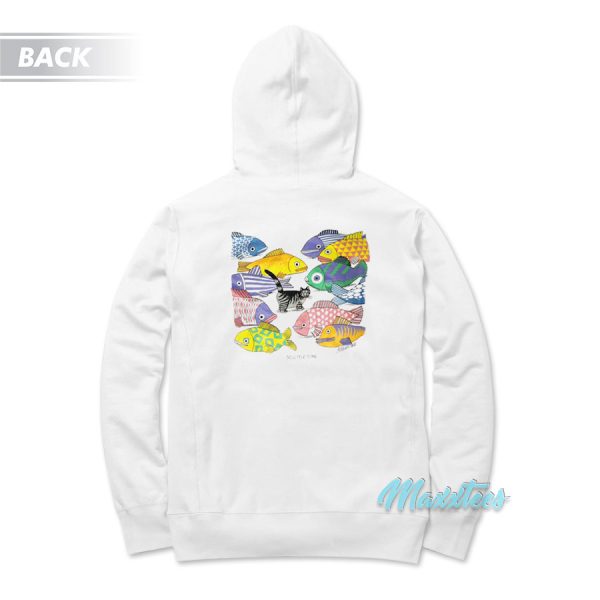 B Kliban Cat So Many Fish So Little Hoodie