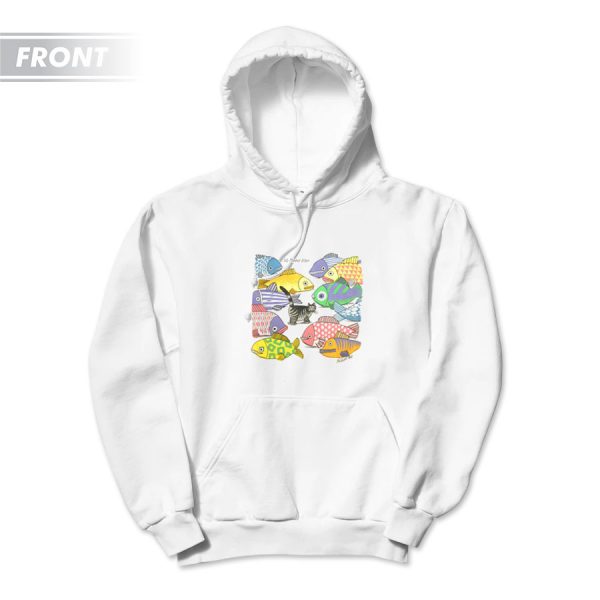 B Kliban Cat So Many Fish So Little Hoodie