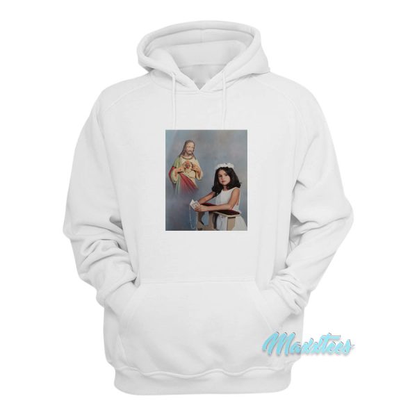 Baby Picture Of Selena Gomez First Communion Hoodie