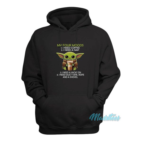 Baby Yoda My Four Moods Hoodie