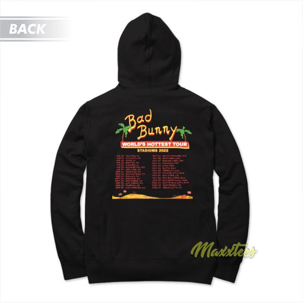 Bad Bunny World Hottest Tour Hoodie