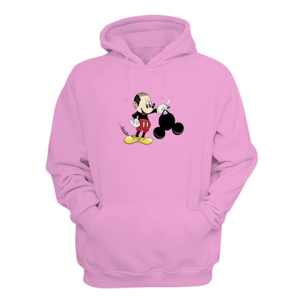 Bald Mickey Mouse Ears Meme Hoodie