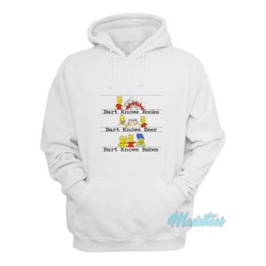 Bart Knows Books Beer Babes Hoodie 1