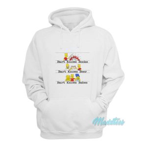 Bart Knows Books Beer Babes Hoodie 2