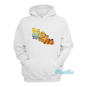 Bart Simpson And Garfield Hoodie 2