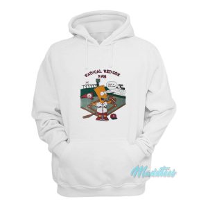 Bart Simpson Radical Red Sox Fan Hoodie 1