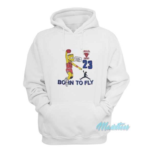 Bart Simpsons 23 Born To Fly Hoodie