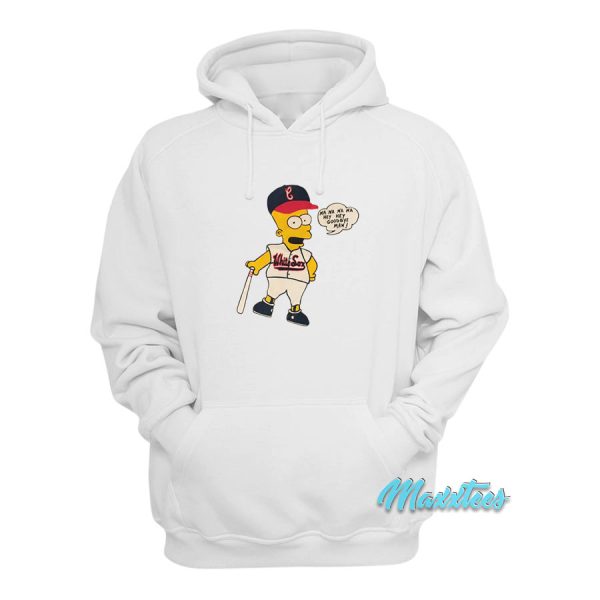 Bart Simpsons White Sox Hoodie