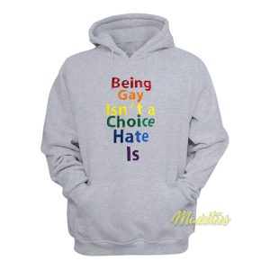 Being Gay Isnt A Choice Hate Is Hoodie 1
