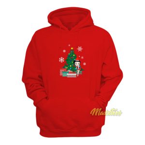 Betty Boop Around The Christmas Tree Hoodie 1