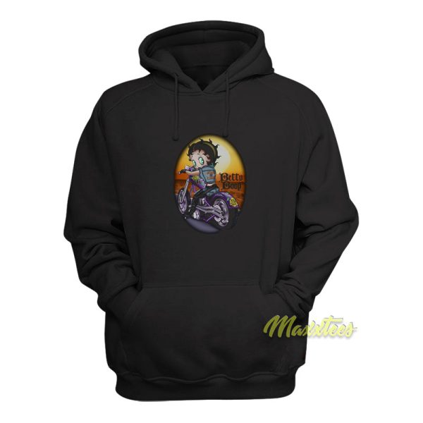 Betty Boop Wild Biker Hoodie