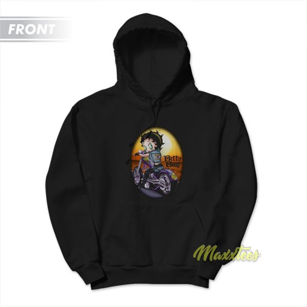 Betty Boop Wild Child Motorcycle Hoodie