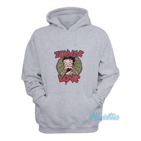 Betty Boop Zombie Love Spider Hoodie