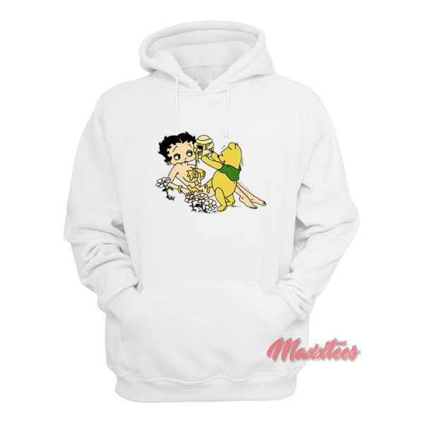 Betty Boop and Winnie The Pooh Honey Hoodie