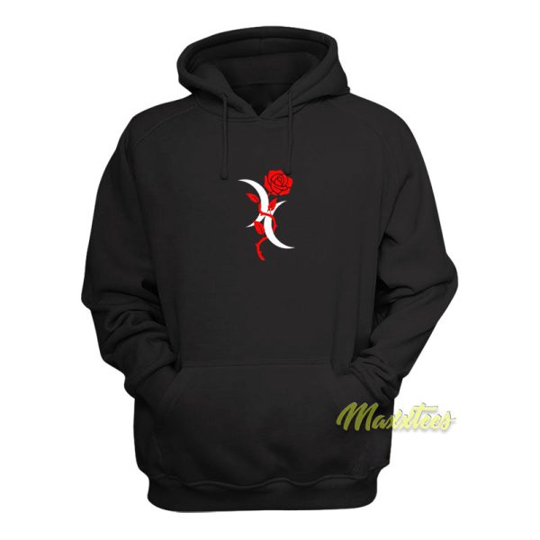 Bisexual Crescent Moon Rose Hoodie