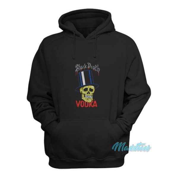 Black Death Vodka Gun N Roses Slash Skull Hoodie