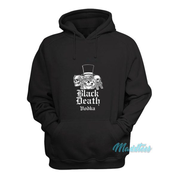 Black Death Vodka Skull Hoodie