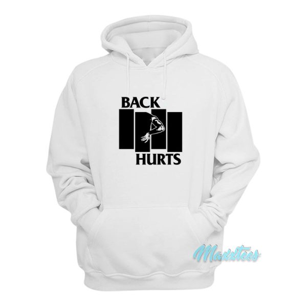 Black Flag Back Hurts Hoodie