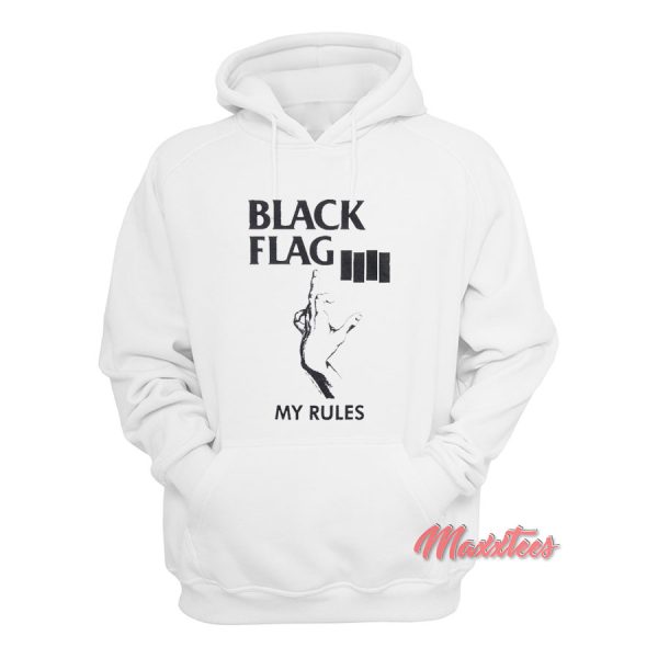 Black Flag My Rules Hoodie