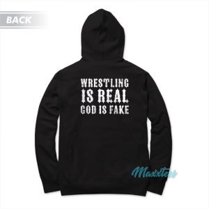 Blackcraft Wrestling Is Real God Is Fake Hoodie 1