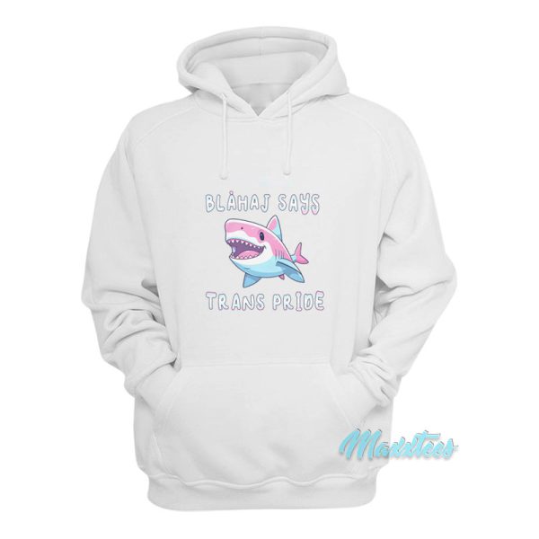 Blahaj Says Trans Pride Hoodie