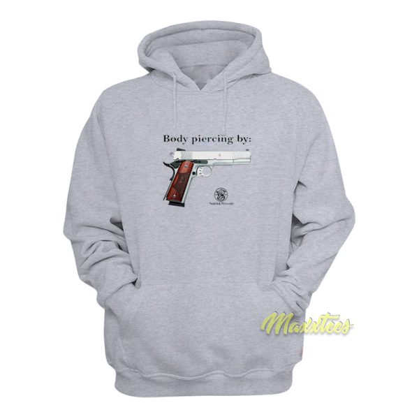 Body Piercing Smith and Wesson Hoodie