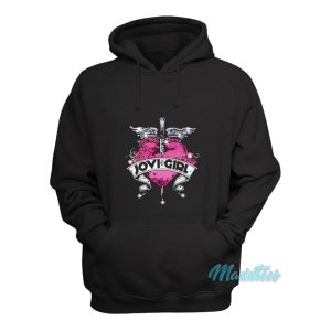 Bon Jovi Heart Jovi Girl Hoodie 1