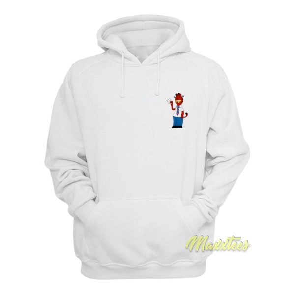 Bootleg Men’s White Garfield Funny Hoodie