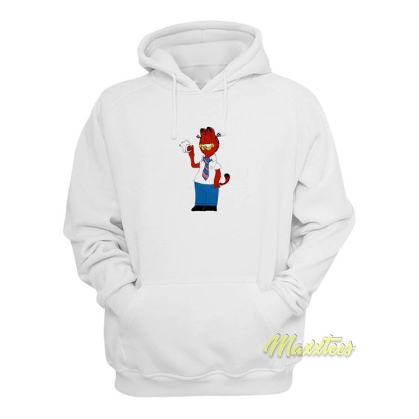 Bootleg Men’s White Garfield Parody Hoodie