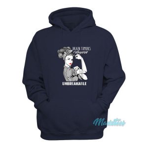 Brain Tumors Warrior Unbreakable Hoodie 2