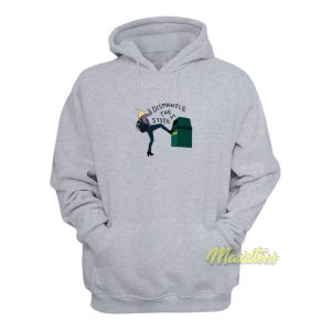 Britta Kicking A Greendale Trash Hoodie 2