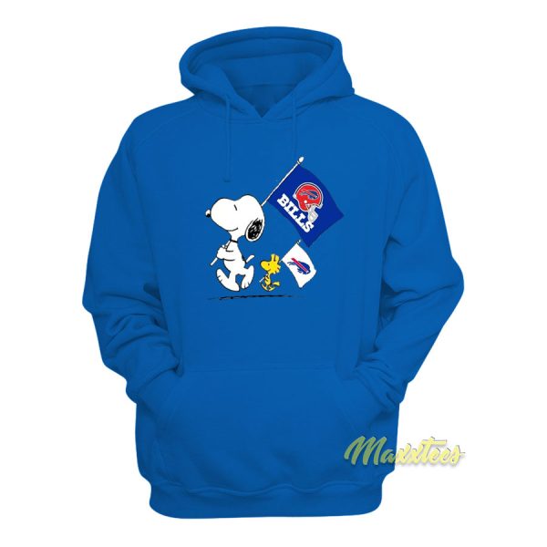 Buffalo Bills Snoopy Flag Hoodie