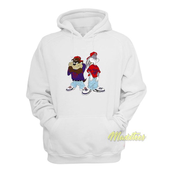 Bugs Bunny and Taz Mania Hip Hop Hoodie