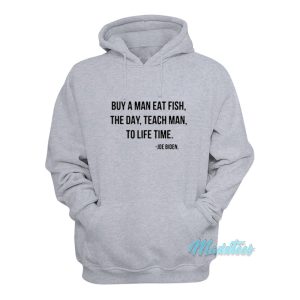 Buy A Man Eat Fish The Day Joe Biden Hoodie 1