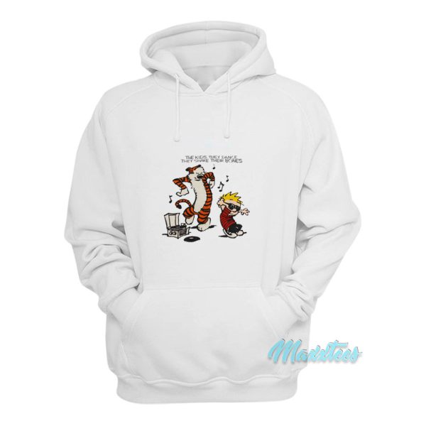 Calvin Hobbes Dance And Shake Their Bones Hoodie