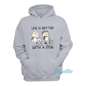 Charlie And Snoopy Life Is Better With A Dog Hoodie 1