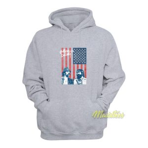 Cheech and Chong America Flag Hoodie 2
