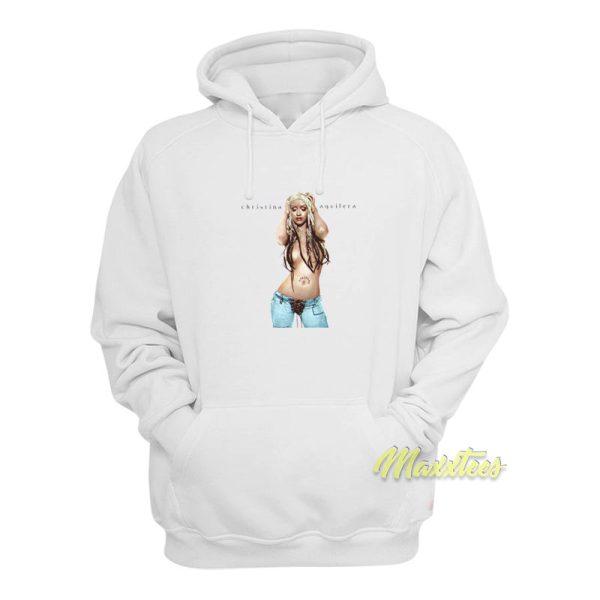 Christina Aguilera Striped Cover Hoodie