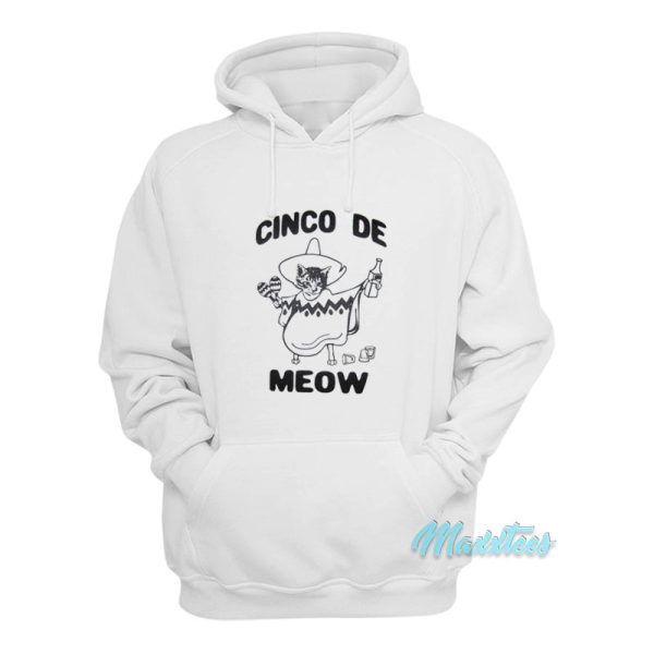 Cinco De Mayo Meow Cat Beer Spanish Hoodie