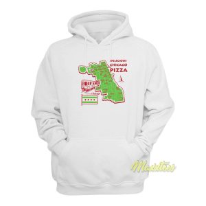 Delicious Chicago Pizza Maps Hoodie 1