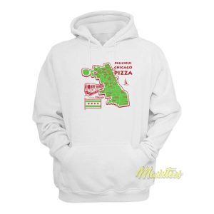 Delicious Chicago Pizza Maps Hoodie 2