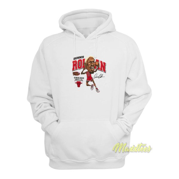 Dennis Rodman Chicago Bulls and Ness Player Hoodie